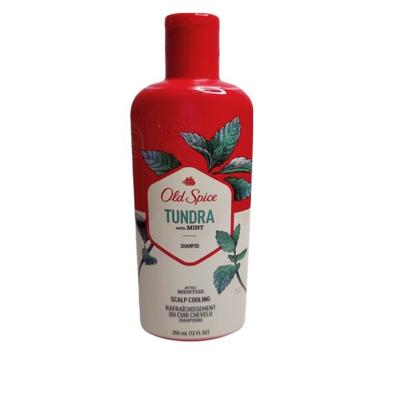 Old Spice Tundra With Mint For The Hair Scalp Cooling Shampoo 12Fl oz - Picture 1 of 3